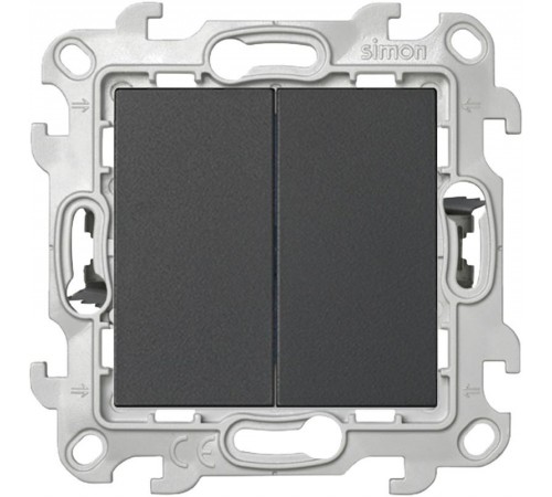 Simon 24 Графит Включатель 2-кл. Push&Go  2420398-038  Simon