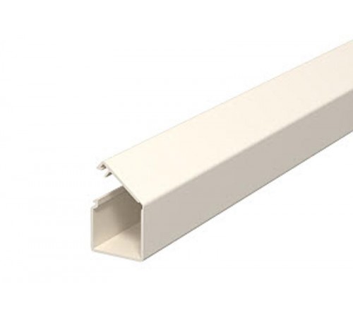 Мини-канал WDK с крышкой 17х17х2000 мм (самоклеящийся со скотчем) ПВХ кремовый RAL 9001  6150187  OBO Bettermann