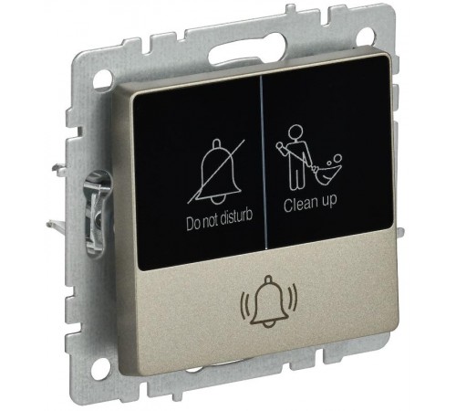 BRITE Кнопка звонка с инд. отел. 10А ВС10-1-9-БрШ шамп.  BR-V14-2-10-K37  IEK