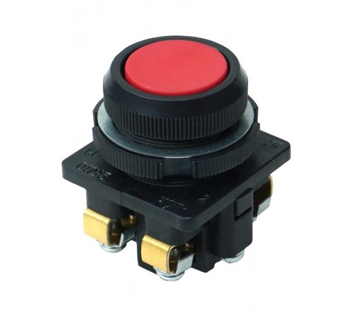 КЕ-011 У3 исп.1, красный, 2з, цилиндр, IP40, 10А ,660В, выключатель кнопочный (ЭТ)  ET509951  Электротехник
