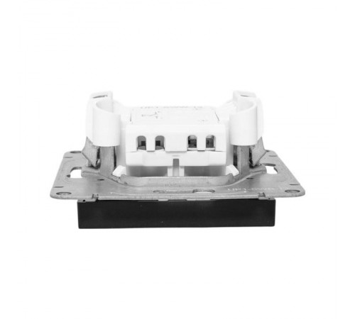 Механизм выключателя, одноклавишный, кнопочный, чёрный Эпика EKF  UP1-SWB-13  EKF