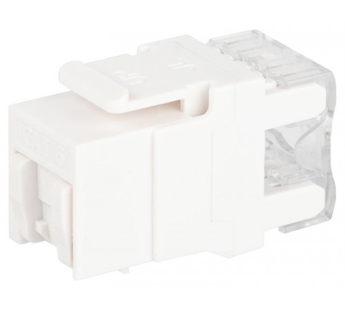 Коннектор RJ45 CAT6 UTP Keystone, цвет белый  ОФИС 18-8002-0  Б0063290  ЭРА