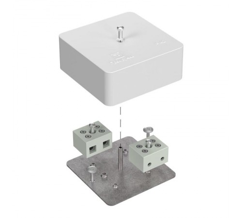 Коробка огнестойкая для кабель-канала 40-0450-FR10.0-4 Е15-Е120 75х75х30 IP42  4p, 10.0 мм.кв. 40-0450-FR10.0-4  Промрукав