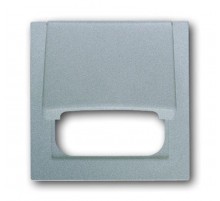 Плата центр. с откидной крышкой для 50x50 мм телекомм. вставок/механизмов,серия impuls,цвет серебр.-алюм.  1753-0-0044   2CKA001753A0044  ABB