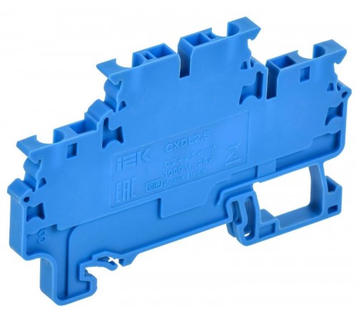 ARMAFIX Клемма пруж. 2 уровня CXDL2.5 BU  AF-CT40-00-2-K07-002  IEK