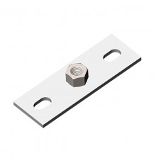 Опора неподвижная база 1, М20, толщ. 6,0 мм, гальван. цинк, 868409  ОПНБ1-М20-6,0-ЭЦ   Ostec