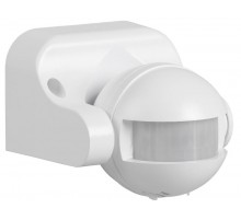 Датчик движения ДД 009 белый, макс. нагрузка 1100Вт, угол обзора 180град., дальность 12м, IP44,  LDD10-009-1100-001  IEK