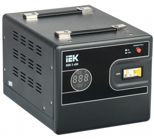 Стабилизатор напр. 1-ф. переносн. 3кВА HUB  IVS21-1-003-13  IEK
