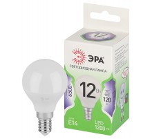 Лампа светодиодная  GREEN LINE LED P45-12W-865-E14 GL E14 12 Вт шар холодный свет  Б0067071  ЭРА