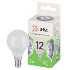 Лампа светодиодная  GREEN LINE LED P45-12W-865-E14 GL E14 12 Вт шар холодный свет  Б0067071  ЭРА