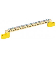 Шина PE земля на 2-угловых изоляторах ШНИ-6х9-24-У2-Ж  YNN10-69-24C2-K05  IEK