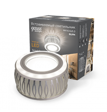 Светильник светодиодный Backlight BL094 Кругл. Белый/Белый, Gu5.3, 3W, 3000K  BL094  Gauss