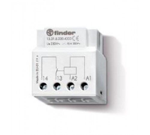 Промежуточное моностабильное реле; 1NO 12A; питание 12В АC; монтаж в коробке; степень защиты IP20  133180124300  Finder