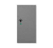 ABB Levit Сталь Клавиша 2-ая правая с символом освещения free@home  6220H-A02201 69  2CHH622201A4069  ABB