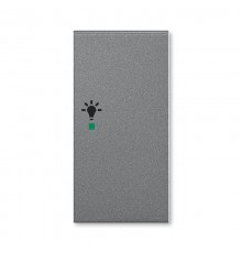 ABB Levit Сталь Клавиша 2-ая правая с символом освещения free@home  6220H-A02201 69  2CHH622201A4069  ABB