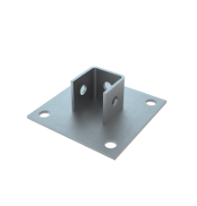 Основание одноканальное для страт-профиля 41*41  OSN41*41  КМ-профиль