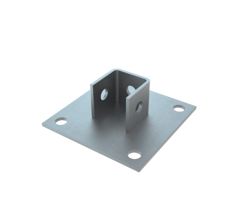 Основание одноканальное для страт-профиля 41*41  OSN41*41  КМ-профиль