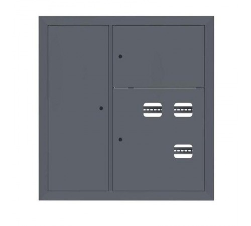 Щит этажный 3 кв. слаботочка слева RAL7024 (1000х950х150)  PROxima mb29-v-3z-ral7024 EKF