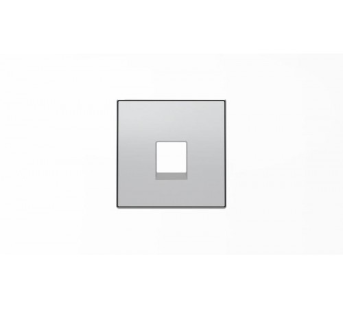 Накладка для телекоммуникационных розеток типа 8117... и/или 8118..., серия SKY, цвет серебристый алюминий2CLA851700A1301 ABB