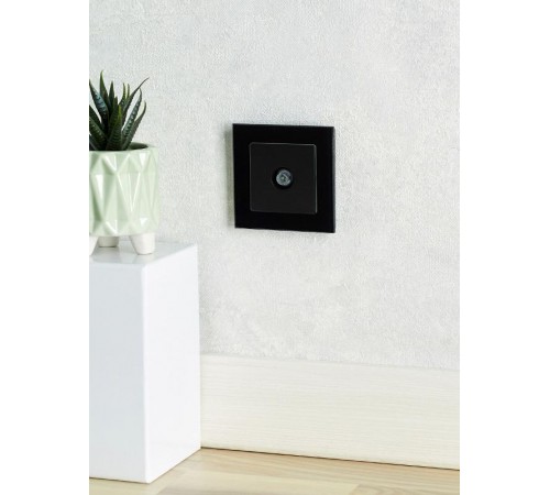 BRITE Розетка TV оконечная РТВ11-0-БрЧ черный  BR-A10-O-K02  IEK