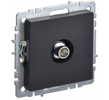 BRITE Розетка TV оконечная РТВ11-0-БрЧ черный  BR-A10-O-K02  IEK