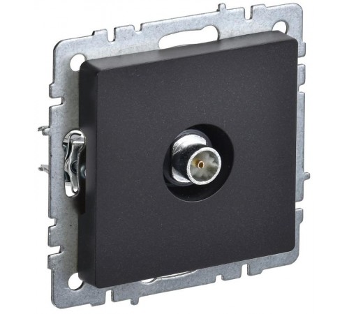 BRITE Розетка TV оконечная РТВ11-0-БрЧ черный  BR-A10-O-K02  IEK