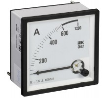 Амперметр Э47 600/5А кл. точн. 1,5 72х72мм  IPA10-6-0600-E  IEK