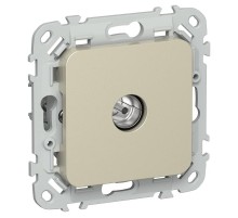 FLITE Розетка TV экран. проходная тип M РТВм-1-1-2-ФлШ шампань  FI-A13-P-K37  IEK