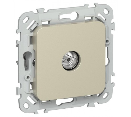 FLITE Розетка TV экран. проходная тип M РТВм-1-1-2-ФлШ шампань  FI-A13-P-K37  IEK