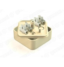 Коробка распределительная для о/п 50х50х20мм с клеммной колодкой ЗВИ-3 (1,0-2,5мм2) 4 клеммы, IP40, СОСНА  GE41206-11  GREENEL