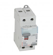 Выключатель дифференциальный (УЗО) DX3-ID 2п 63А 300мА тип A  411571  Legrand