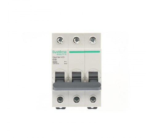 Выключатель автоматический трёхполюсный 32A C 6kA City9  C9F36332 Systeme Electric