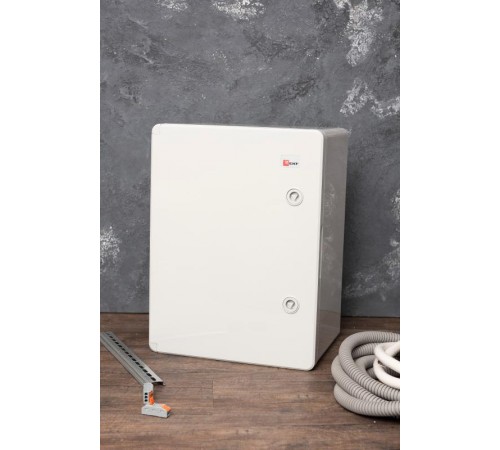 Бокс пластиковый с монтажной платой (ВхШхГ) 400х300х220мм IP65 PROxima  PB65MP004  EKF