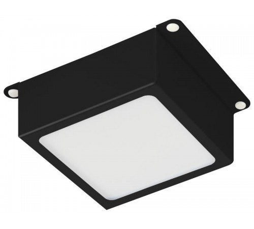 Светильник светодиодный  DVO21-06-O-4K80-5-B 6Вт 4000K 460Лм Домино черный грильято 100х100 Опал  Б0069622  ЭРА