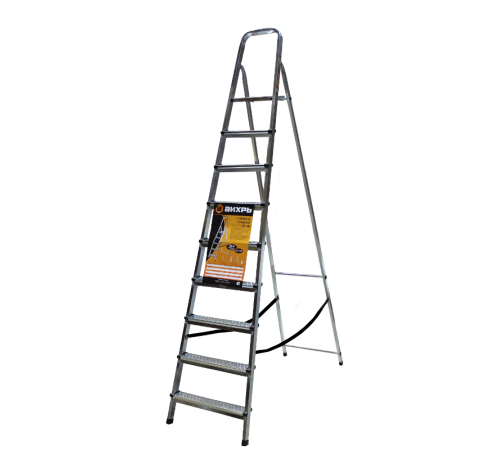 Стремянка алюминиевая СА 1х9  73/5/1/6  ВИХРЬ