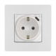 Розетка с заземлением с USB тип C - Legrand Etika - со шторками 16А 250В 1500мА 7,5Вт безвинтовые зажимы - белый  672288  Legrand