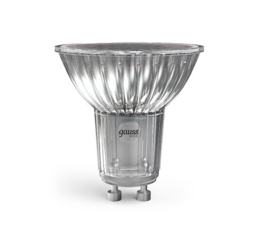 Лампа светодиодная   Basic MR16 6W 530lm 3000K GU10 LED 1/10/100  10106162  Gauss