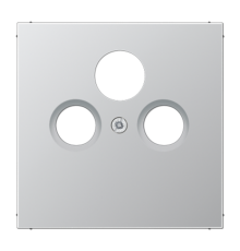 Крышка для SAT-TV-FM-розеток, фиксация винтом; металл; алюминий; Aluminium  AL2990SAT  Jung