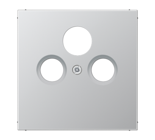 Крышка для SAT-TV-FM-розеток, фиксация винтом; металл; алюминий; Aluminium  AL2990SAT  Jung