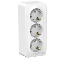 Blanca Белый О/У с изолирующей пластиной Розетка 3-ая с заземлением без шторок 16А, 250В  BLNRA010311  SE