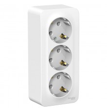 Blanca Белый О/У с изолирующей пластиной Розетка 3-ая с заземлением без шторок 16А, 250В  BLNRA010311  SE