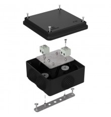 Коробка огнестойкая для о/п 40-0300-FR2.5-4 Е15-Е120 RAL9005 100х100х50 (14 шт/кор) черная  40-0300-9005-FR2.5-4  Промрукав