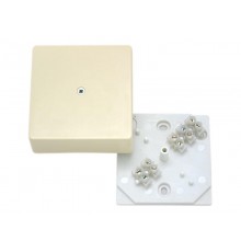 Коробка распределительная 75х75х30 с клеммником, сл.кость  КРК2702 02-И  HEGEL