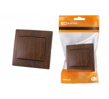 Выключатель 1 кл. с подсветкой 10А "ЭКО" (бук) "Таймыр"  SQ1814-0304  TDM