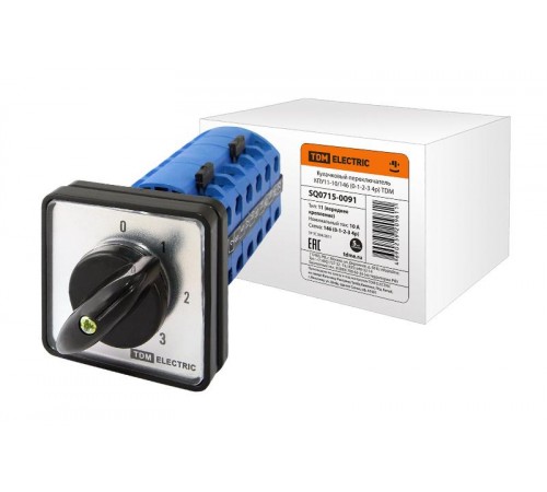 Кулачковый переключатель КПУ11-10/146 (0-1-2-3 4р)  SQ0715-0091  TDM