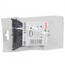 Монтажный хомут Colring - ширина 2.4 мм - длина 95 мм - упаковка 100 шт - чёрный  031800  Legrand