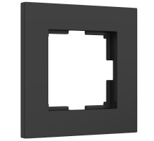 W0012908/ Электроустановочные изделия - Рамка на 1 пост Slab (черный матовый)  a062799  Werkel