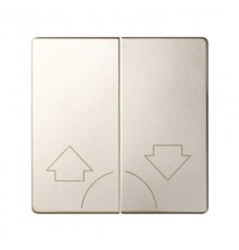 Simon 82 Клавиши (2 шт)  для двухклавишного кнопочного выключателя (2вх+2вых), S82, S82N, шампань  82029-34  Simon