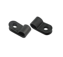 Кабельная скоба под винт 5 мм, черная, упаковка 50 шт.  07-4405-1  REXANT