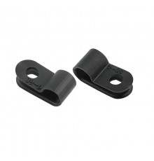 Кабельная скоба под винт 5 мм, черная, упаковка 50 шт.  07-4405-1  REXANT